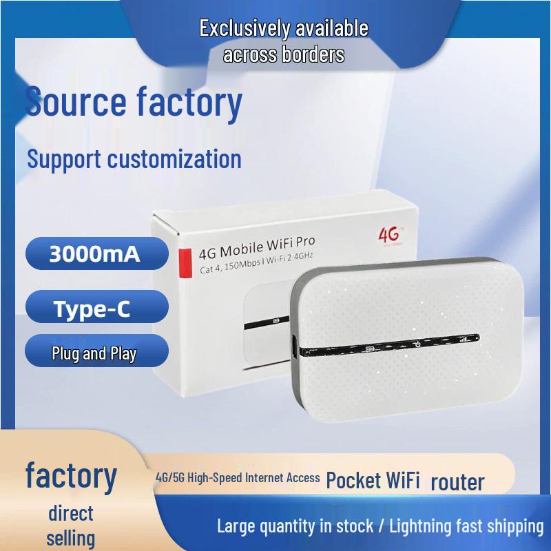 Portable 4G MiFi Wireless Router for Live Broadcast and Car Use