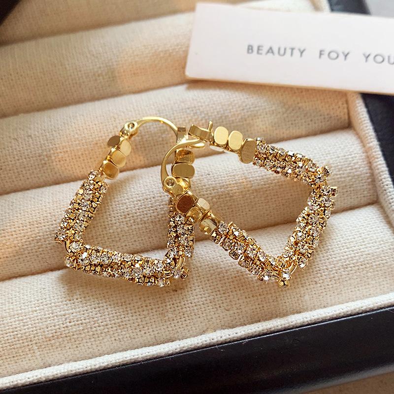 Винтажные Цветные Неправильной Формы Серьги-Пуссеты C-образной Формы для Женщин Модное Заявление Ювелирные Изделия из Нержавеющей Стали