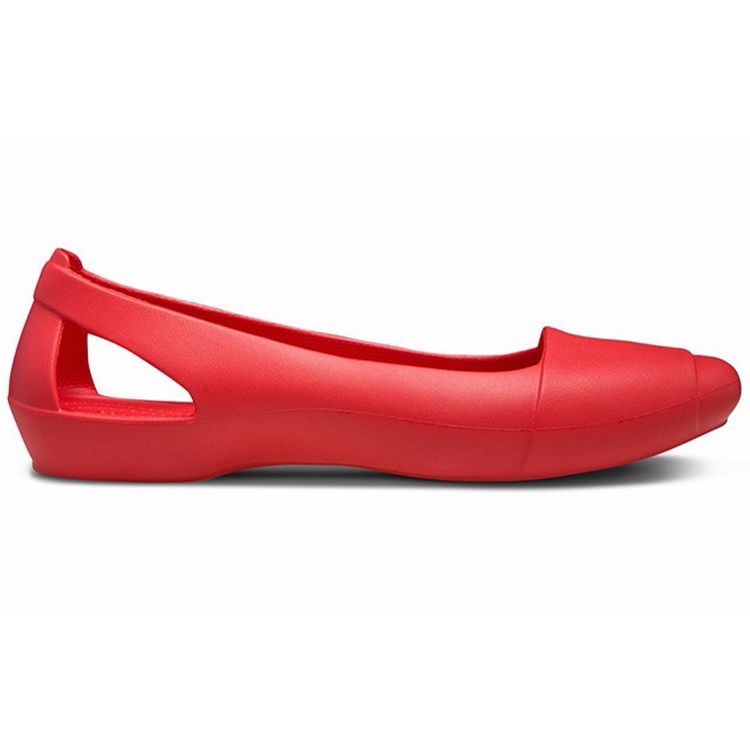 Crocs Женские Красные Плоские Сандалии Crocs 202811-8C1