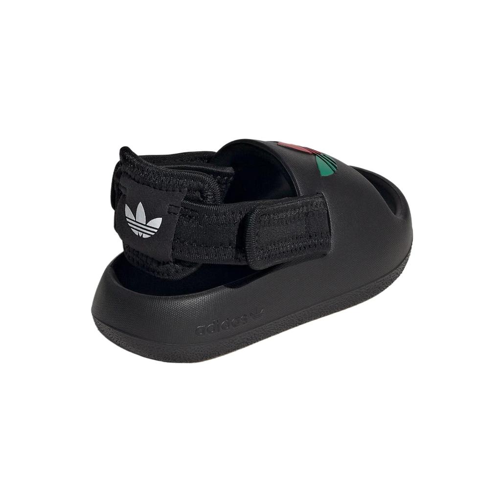 adidas AdiFOM Adilette Slide I Черный Алый Зеленый Детские Кроссовки Основной-Черный Облачно-Белый Лучший-Алый JP5530