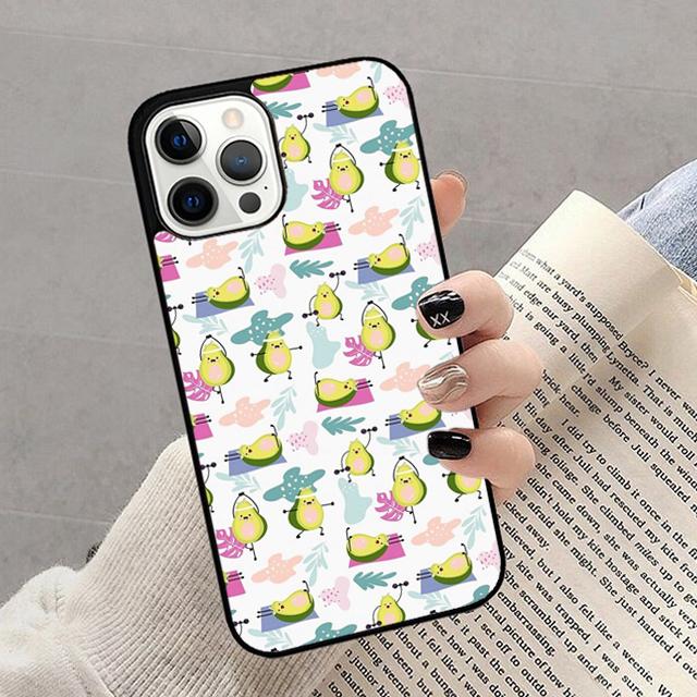 Чехол для телефона Avocado Yoga для iPhone 17 Air 16 15 14 13 12 11 Pro Max Plus Max Защитный корпус