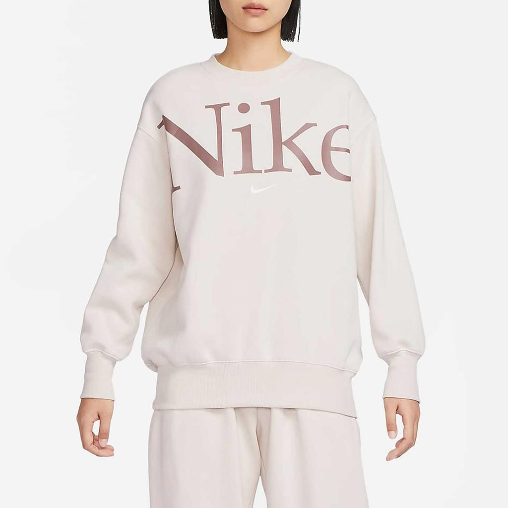 Nike Alphabet Crew Neck Casual Long Sleeve Толстовка Женская Топы Дымчато-фиолетовый FN3655-104