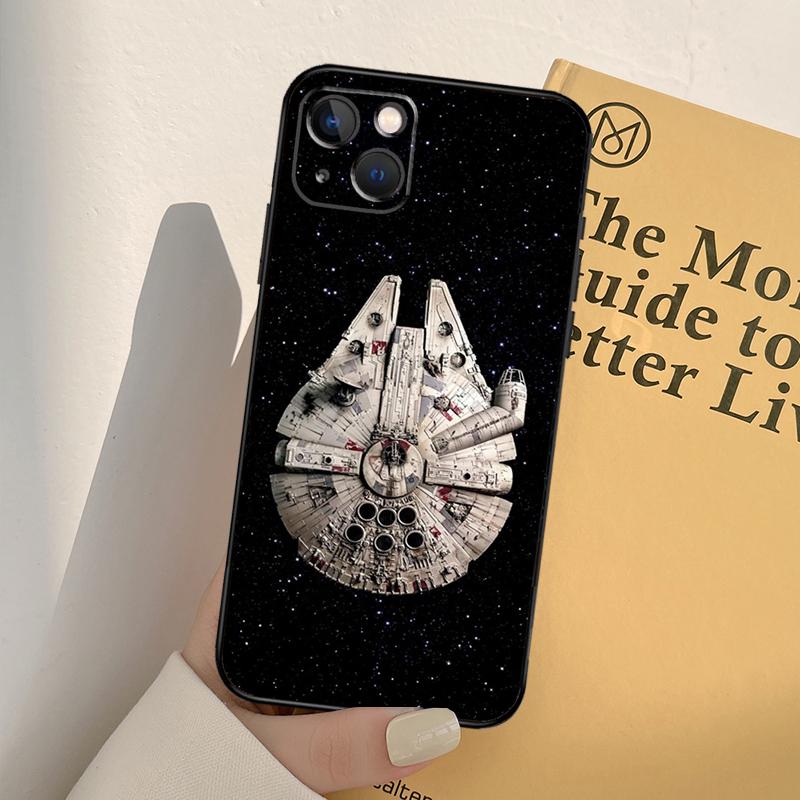Space Ship Art Phone Case For iPhone 17 16 15 14 13 11 12 Pro Max mini XR 16e 15 16 Plus 17 Air Full Cover