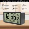 ЖК-цифровой будильник с батарейным питанием, настольные электронные маленькие часы с температурой в помещении
