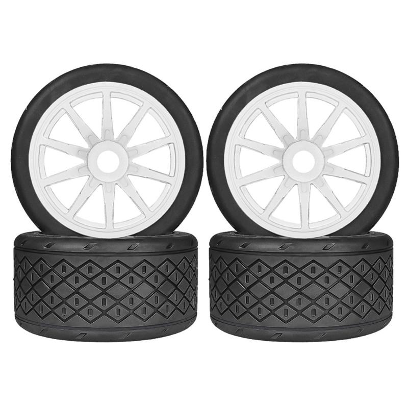 Set of 4 Remote Control Wheel Tires for Crawlers Car Model Rubber Wheel Tires for Remote Control Accessories