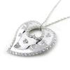 [N1874] - White 'Love' Silver Necklace