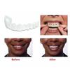 2Pcs/Set Teeth Denture Upper Snap On Smile Natural Flex Denture Cover Teeth Cosmetic Veneers for Dental Clinic