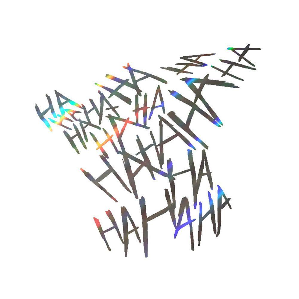 Ноутбуки Светоотражающий Декор Авто Украшение ХАХАХА Автомобильные Наклейки Мотоциклетный Шлем Наклейка на Автомобиль