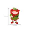 Christmas Chair Cover Xmas Party Wedding Furniture Sleeve 3D Cartoon Santa Claus Non Slide Slipcover Dining Hall Supplies