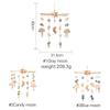 Baby Rattle Crib Mobile Toys 0 -12 Months Star Moon Wooden Bed Bell Musical Box Hairball Nordic Hanging Decor Accessories Gifts