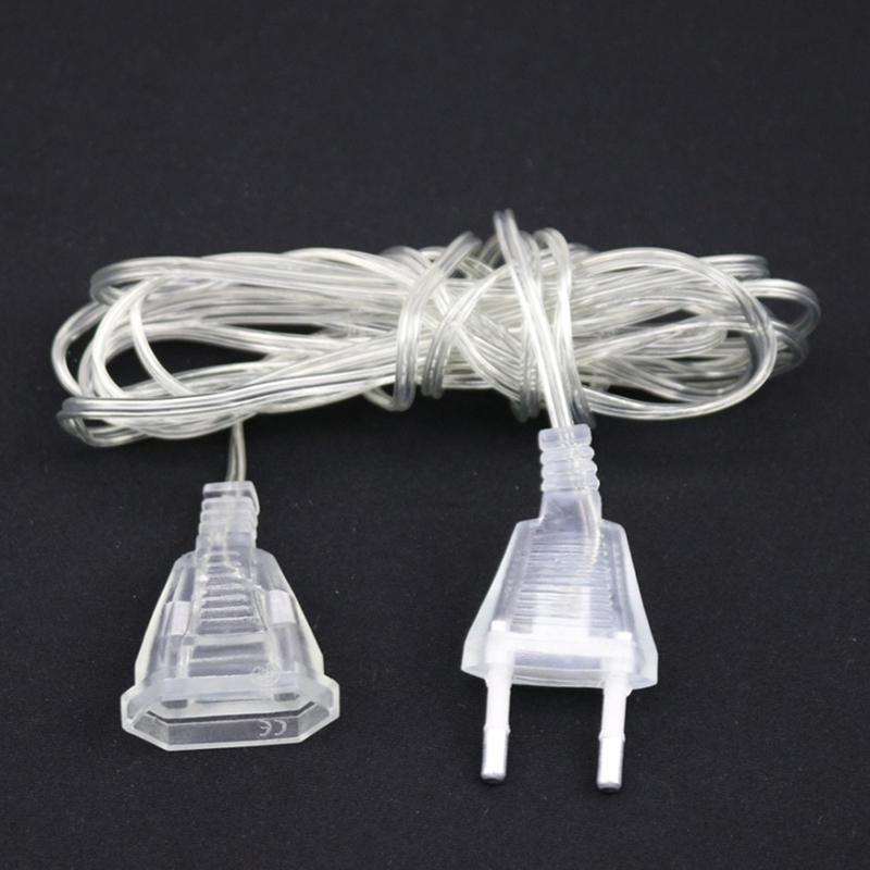 5m EU/UK Plug Power Christmas Extension Cable Extender Wire for LED String Light