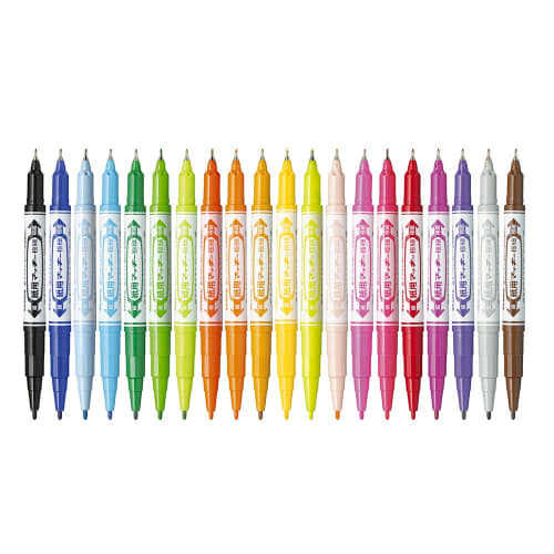 ZEBRA Water-based Pen Paper Mackie Extra Fine 12 Colors WYTS5-12C