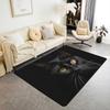 Black Cat Carpet Kawaii Cat Area Rug For Bedroom Living Room Bathroom Decor Entrance Doormat Cartoon Pet Cats Print Floor Mat