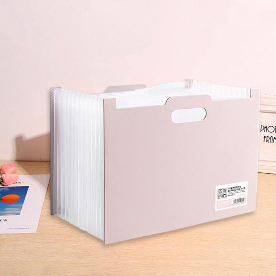 Accordion File Folder Expanding Vertical File Organizer 13 Pockets Folder with Colored
