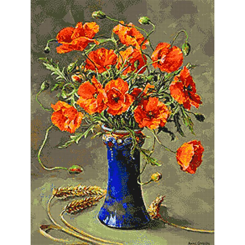 5D DIY Алмазная картина Красивая цветочная мозаика Алмазная вышивка Картина Полный круглый горный хрусталь Домашний декор Подарок