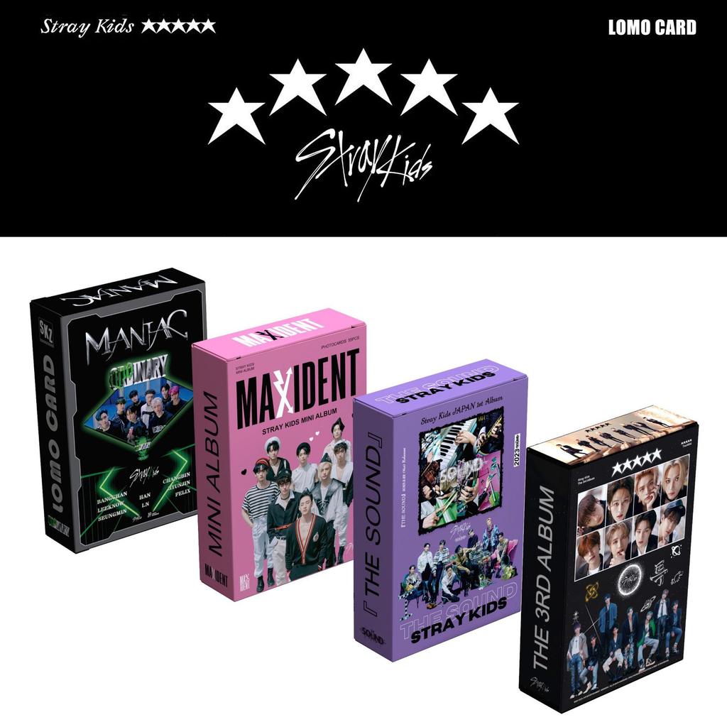 55pcs/Set Box Stray Kids Lomo Cards Ginet Karma Do It ATE Album Themed Photocards Hyunjin Collection For Fans Oddinary XGift