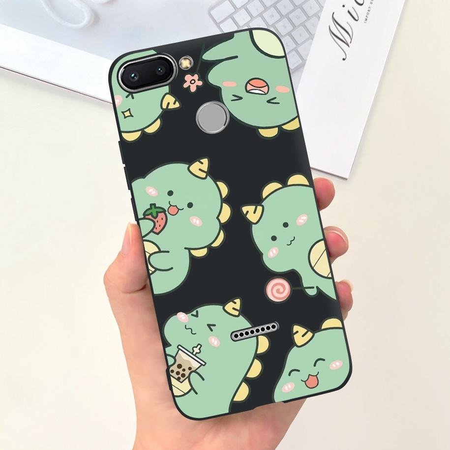 For Xiaomi Redmi 6 Case Redmi 6A Cover Cute Dinosaur Duck Cat Shockproof Bumper For Xiomi Redmi 6 6A Fundas Redmi6 Redmi6A Coque