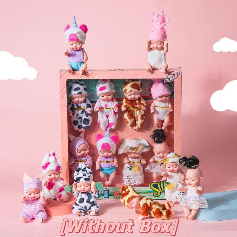 Реборн Спящая Кукла Девочка ПВХ BJD Игрушка с Подвижными Суставами и Мягкой Одеждой