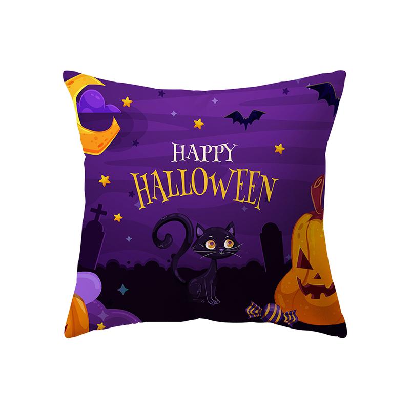 Подушка с изображением тыквенного черепа на тему Хэллоуина, чехол для дивана, праздничный подарок, декор для вечеринки, дом