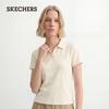 Skechers Женская повседневная вязаная футболка-поло с коротким рукавом L226W099