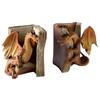 Hidden Dragons Behind Books, Resin Ornaments Book Decorations, Book Ornaments Art