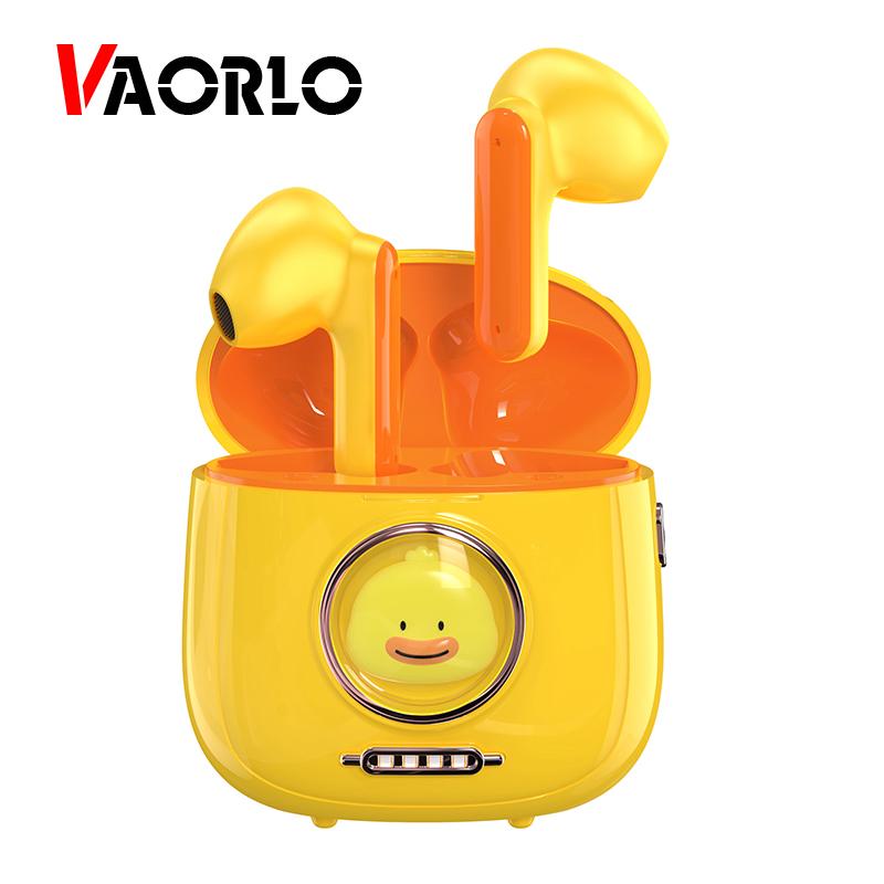 VAORLO Симпатичные Bluetooth-наушники с героями мультфильмов, беспроводные наушники с шумоподавлением, стереогарнитура-вкладыши для всех смартфонов