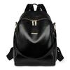 Fashion Simple Women Backpack Vintage Pu Leather Travel Back Pack Casual Shoulder Bags High Quality Teenagers Girls School Bags