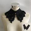 Imitation Pearl Lace Flower Hollow Lace Button Fake Collar Embroidery Diy Decorative Dress Clothing Accessories