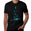 Aqua Glass Retro T-Shirt Man T Shirt Heavy Cotton Mens Graphic T Shirts T-Shirt