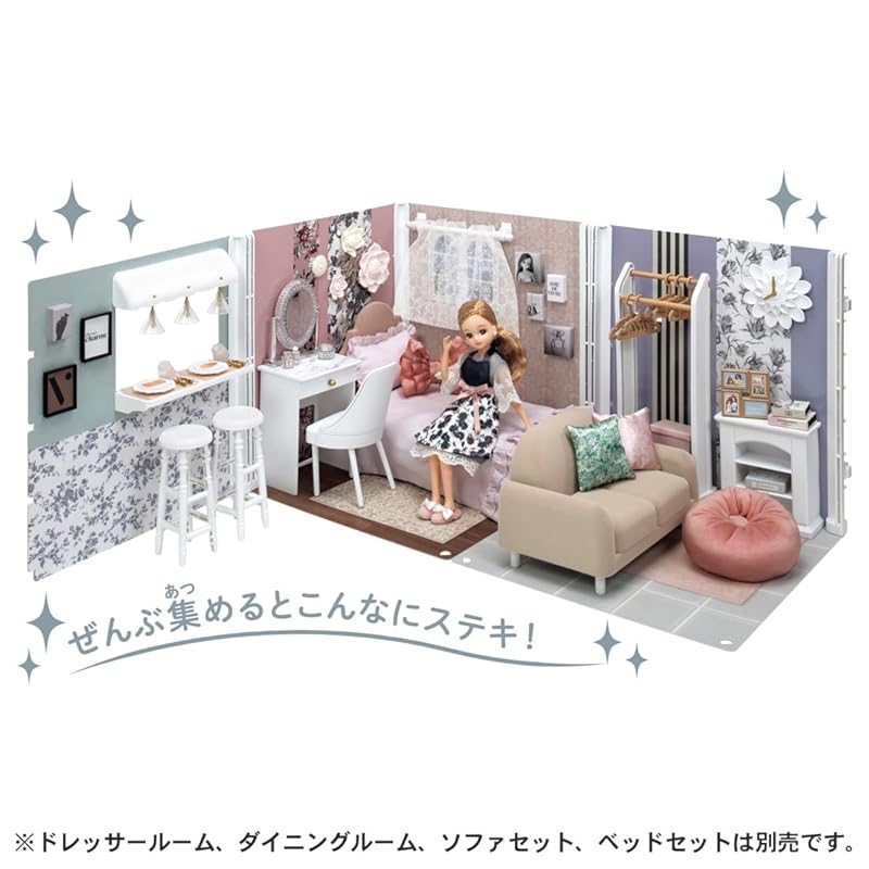 Takara Tomy (TAKARA) TOMY) Licca-chan doll LD-15 Francfranc I love Licca-chan Dress up play house toys 3 years old and older