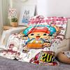 1 шт. Плед из фланели с рисунком Тони Тони Чоппера из One Piece. Подходит для всех сезонов. Для домашнего декора. Тепло и комфорт. Подарки. Праздничный подарок.