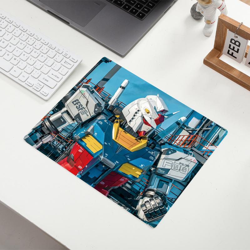 Gundam Anime Mouse Pad: Small Desk Mat with Precision-Locked Edges