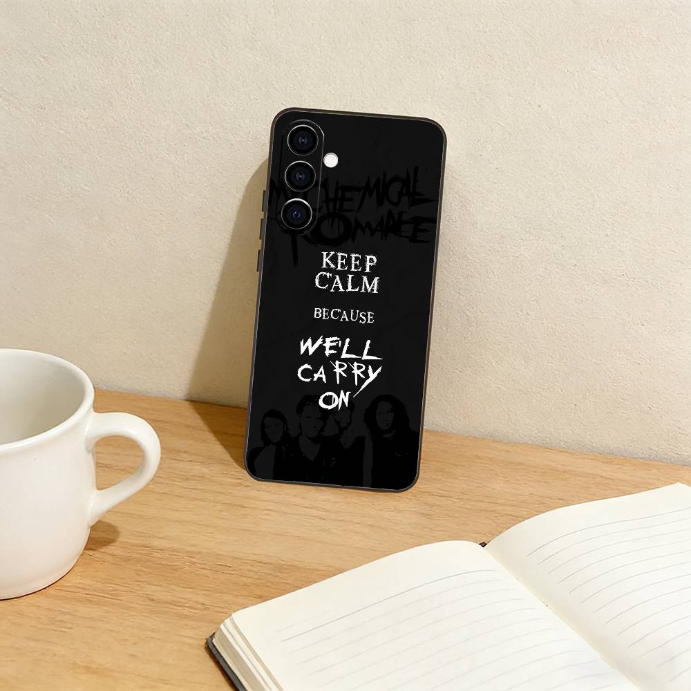 MCR f-Fan Icon My Chemical Romance Чехол для телефона Samsung Galaxy A73, A72, A71, A70, A53, A52, A51, Другие Мягкий черный чехол