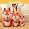 Plush Squirrel Cartoon Toy Cute Stuffed Animal Dolls Decorations Kids Gifts