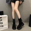 Модные женские ботильоны, износостойкие, нескользящие, 2024, новые осенне-зимние ботинки для женщин на открытом воздухе, модные однотонные женские ботинки