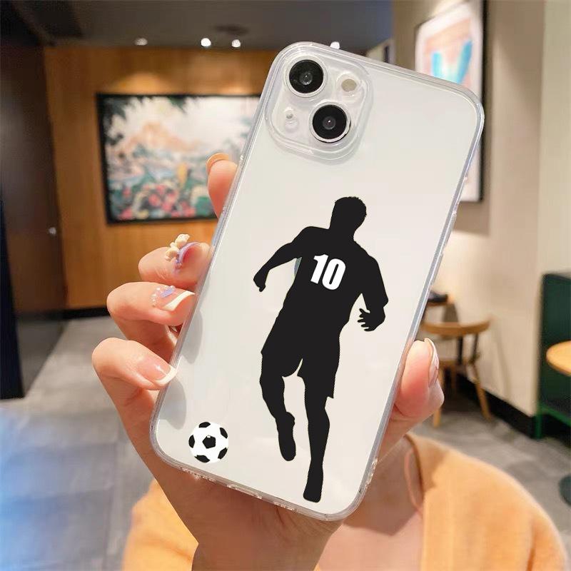 Argentina Flag Soccer 10 Shockproof Clear Phone Case For iPhone 14 13 12 11 Pro Max 7 8 Plus X XR XS Max SE 2022 Silicone Cover