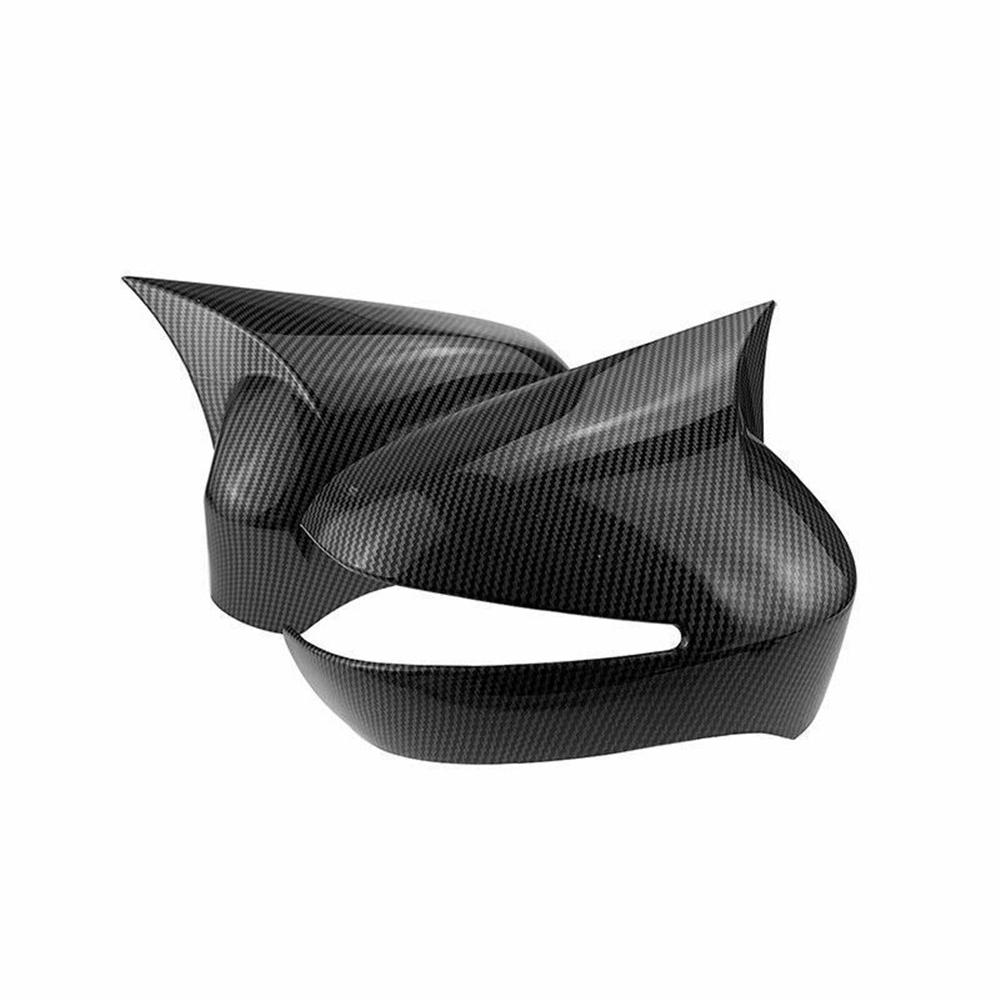 For Honda Civic 2005-2011 Carbon Fiber Look OX Horn Rear View Side Mirror Cover Cap