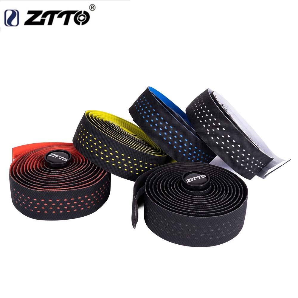 ZTTO Soft Breathable Road Bike Bicycle Handlebar Tape Cork EVA PU Bar Tape Professional Cycling