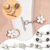 Pins Button Clip Close Neckline Decorative Brooch Anti-light Artifact Pearl Brooch  Clothing