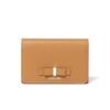 Jill Stuart Business Card Holder "Misty" Ribbon Motif Feminine JSLW4CM1 Camel