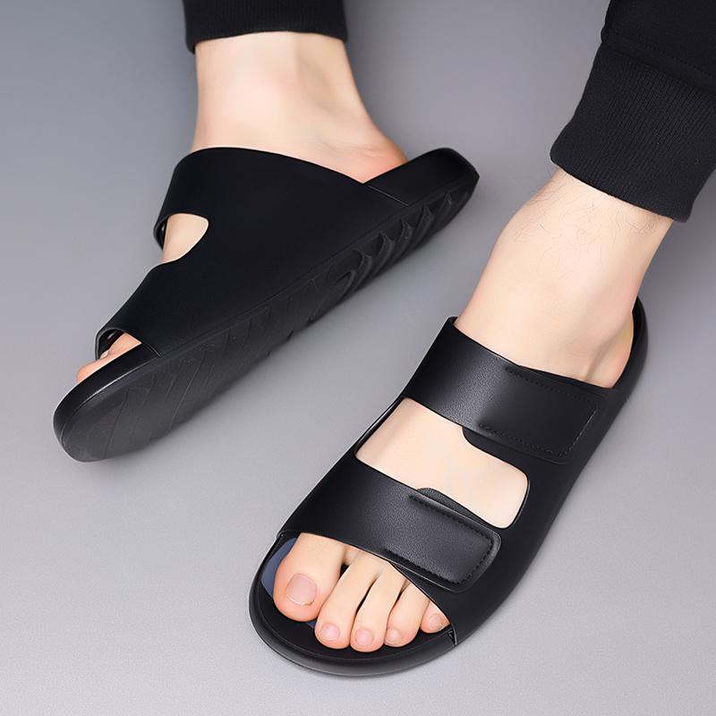 Summer Fashion Adult Outdoor Slippers Mens Sandals Half Drag Brand Driving Beach Shoes Casual Slippers for Man Soft Sole Flats