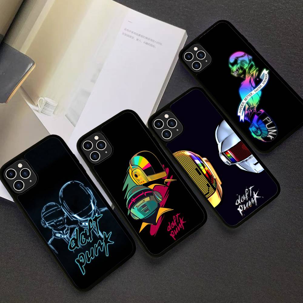 D-Daft Punk Группа Франция PC+TPU Ударопрочный Защитный Чехол для Телефона Для IPhone17 14 15 16 Pro Max 13 12 11 17 Air