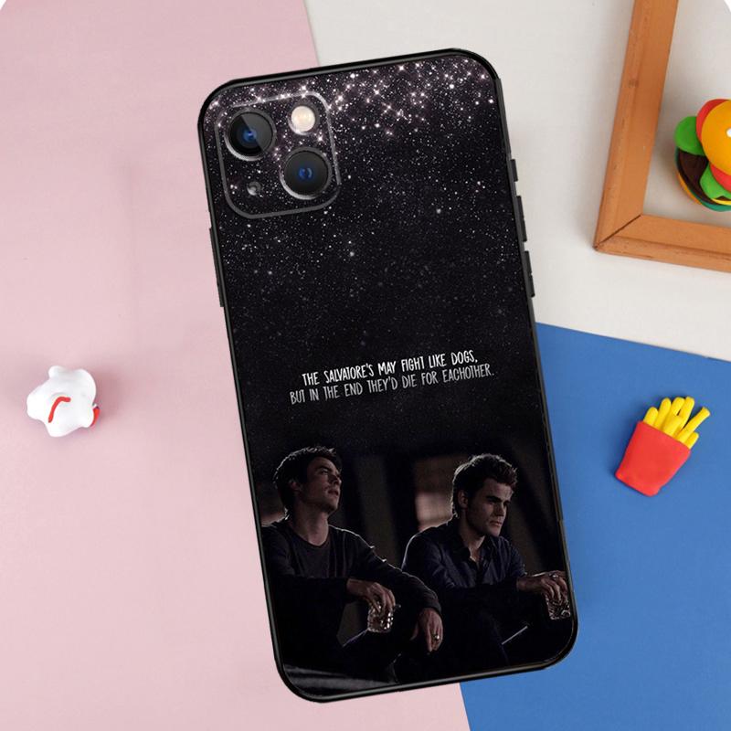 Чехол для телефона из сериала Дневники вампира Для iPhone 16 Pro Max 11 12 13 Mini 14 15 Pro Max XR 16e 15 16 Plus Защитная крышка