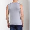 Men Summer Fitness Vest Solid Color Seamless Plus Size V Neck Sleeveless Stretchy Soft Breathable Quick-drying Pullover Casual Men Gym Sport Tank Top