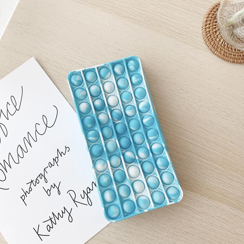 20 см пенал Push Bubble Toy Pop It Autism Squishy Stress Reliance Toys Обучающий пенал Антистресс Непоседа игрушки Подарки