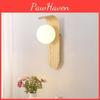Modern Wall Mounted Light With Walnut Finish And Led Colors For Home