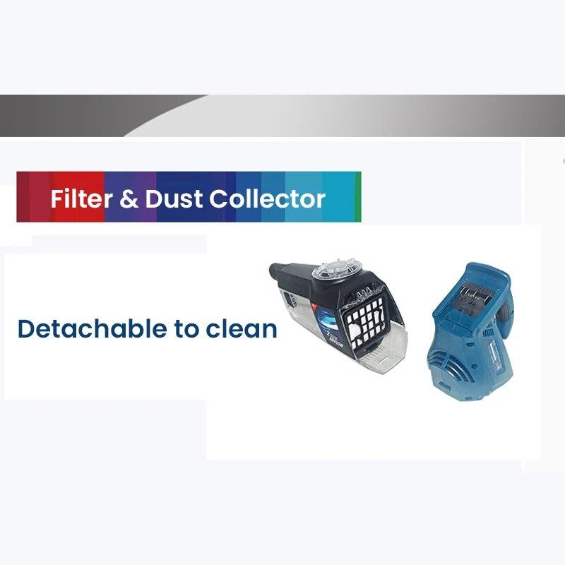 Bosch 18V Professional Cordless Vacuum Cleaner GAS 18V-1 Powerful Cyclone Suction Portable Handheld Rechargeable Vacuum Househol No Battery