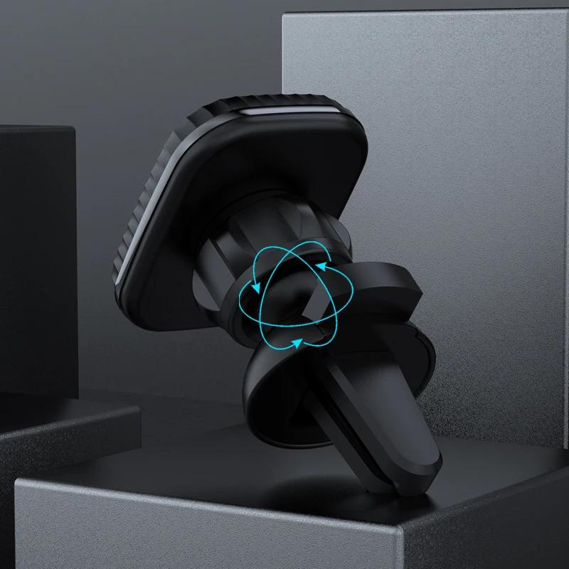 Универсальный магнитный держатель для телефона в автомобиль, крепление, зажим для воздуховода, вращение на 360°, подставка-держатель для мобильного телефона для iPhone Xiaomi Samsung