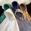 Мужская толстая бархатная толстовка - Однотонная, модный корейский стиль для осени/зимы