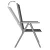vidaXL 9-tlg. Garten-Lounge-Set Schwarz und Silbern